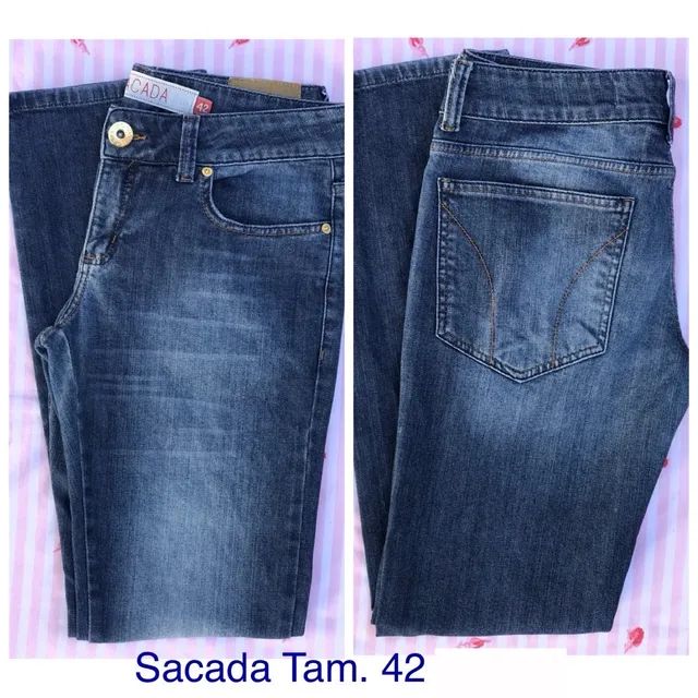 Calça Jeans Feminina Reta Azul