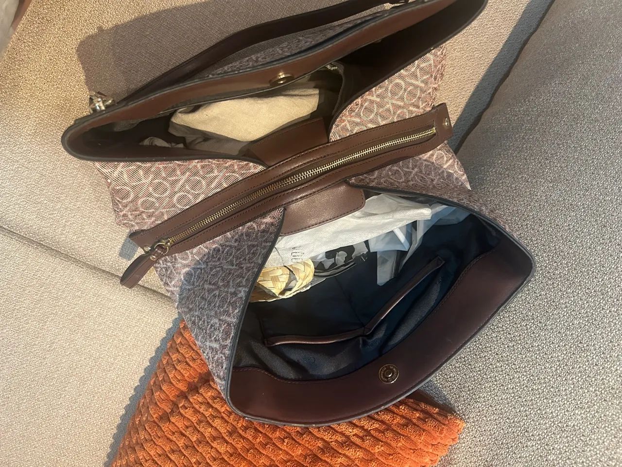 Bolsa marrom calvin Klein nova original  - Foto 3