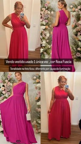 Vestido rosa fuscia 