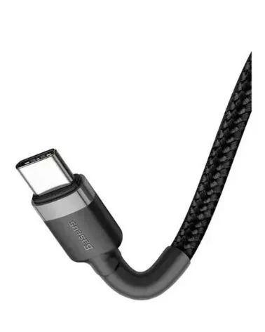 Cabo Turbo Duplo Tipo- C Baseus Cafule 60w 20v 2 Metros Cor Preto - Foto 4