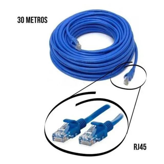 Cabo de Rede / Lan Cat5E Grimpado RJ45 1,50M/ 2M/ 5M/ 10M/ 15M/ 20M/ 25M/ 30M/ 40M/ 50M - Foto 2