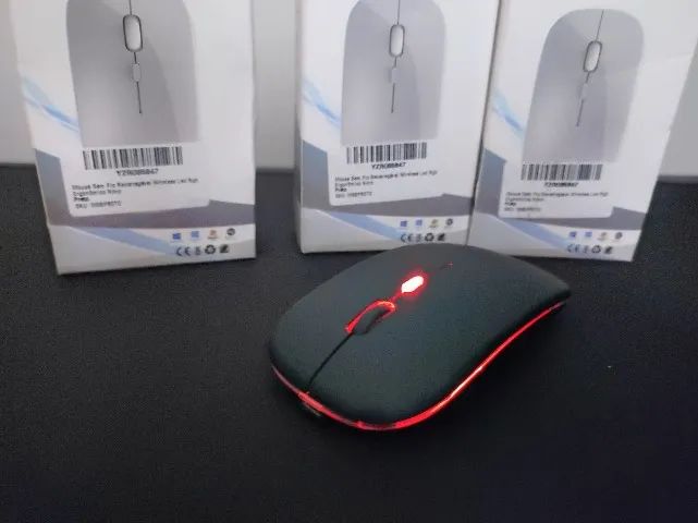 Mouse sem fio recarregável (com bluetooth) - Novo  - Foto 5