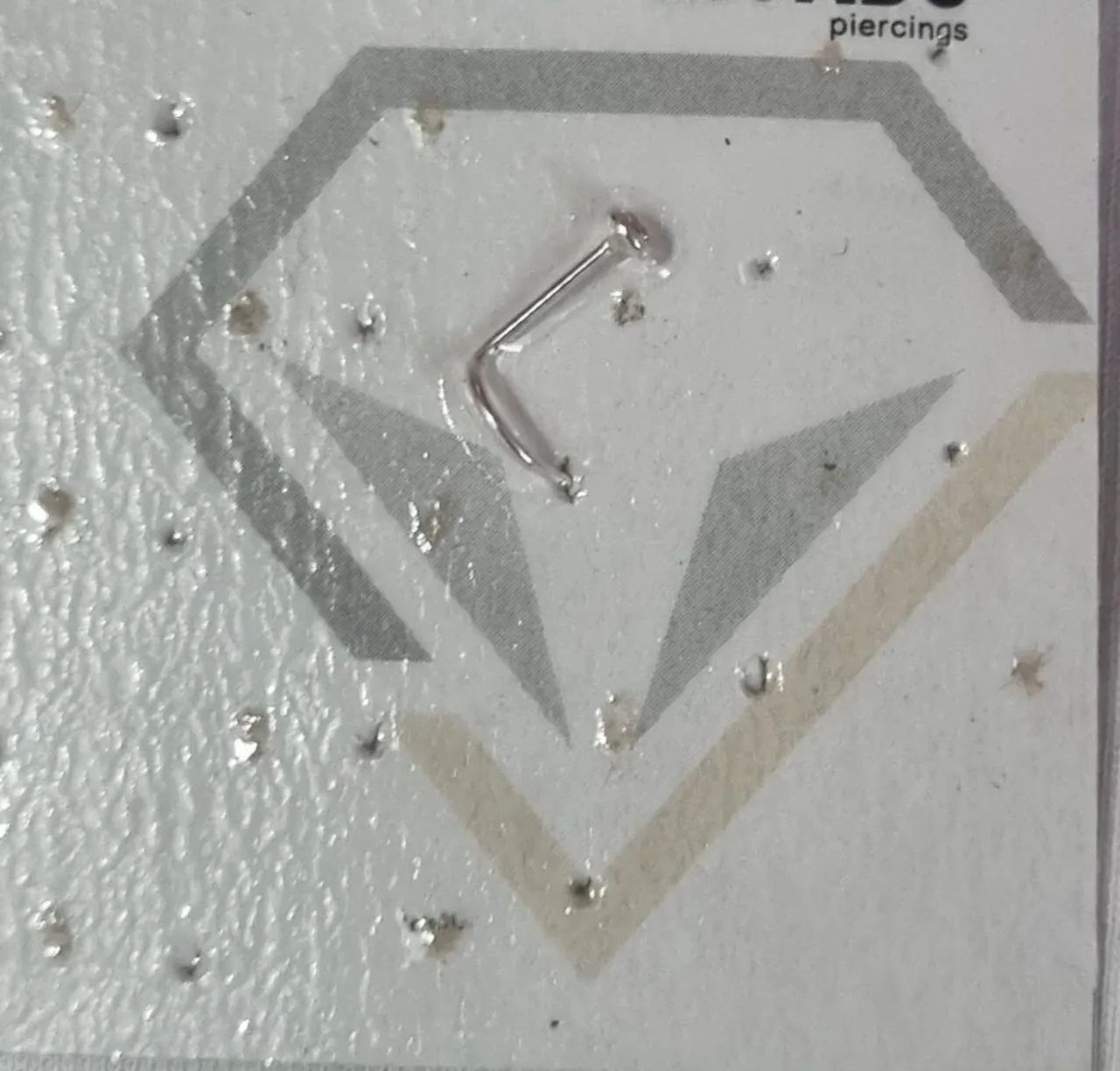Piercing de nariz prata ponto de luz 2.0