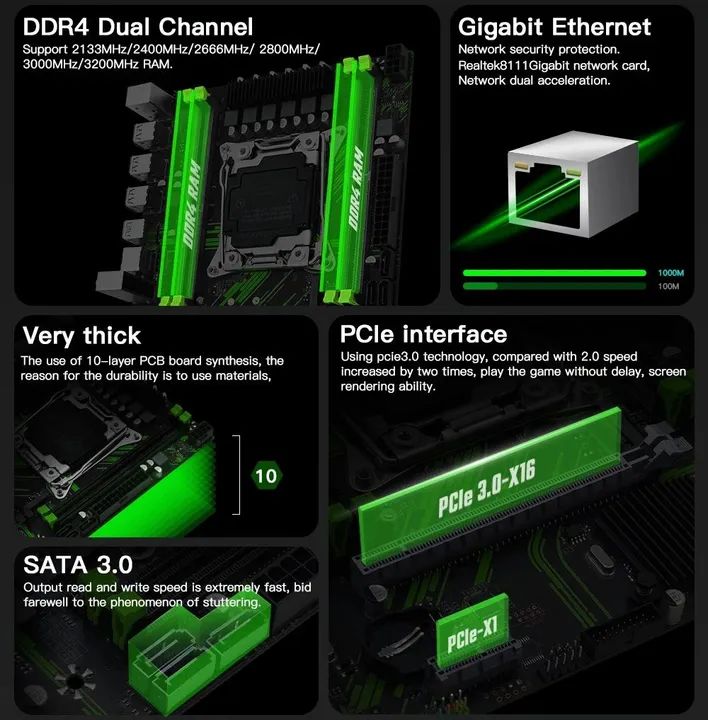 Placa Mãe X99 para PC Gamer - Foto 5