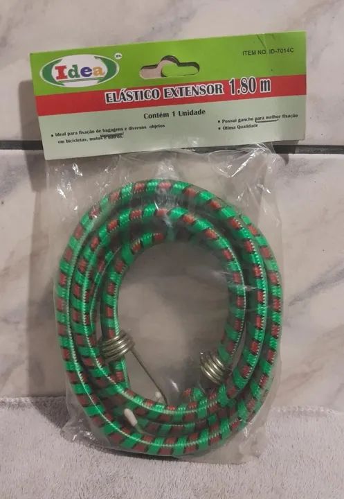 Kit Com 3 Elásticos Extensores Para Carga Carro / Moto / Bicicleta - 1,80 Metros - Foto 5