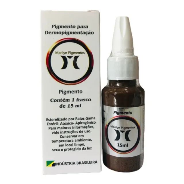 Pigmento Marilyn 15ml -  Castanho Claro Light Brown - Foto 2