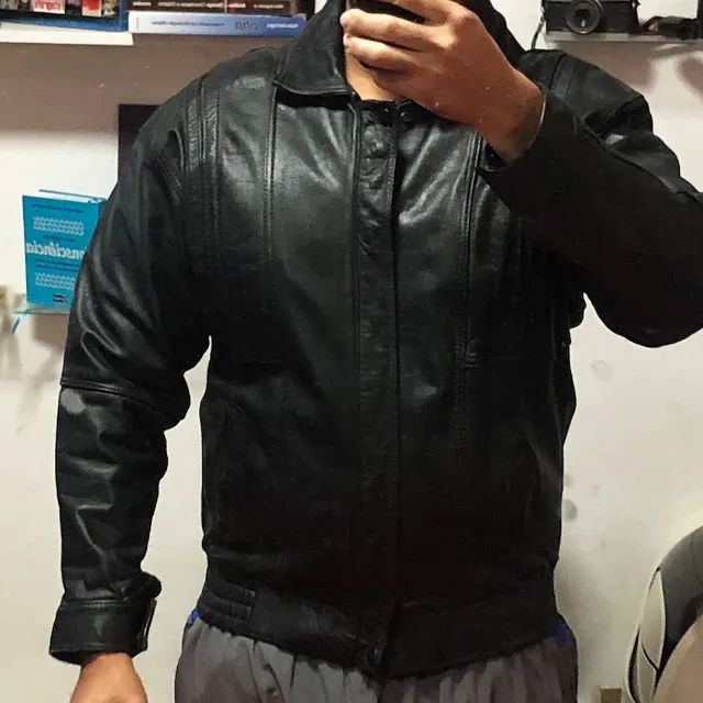 Jaqueta de Couro Masculina importada - Foto 3