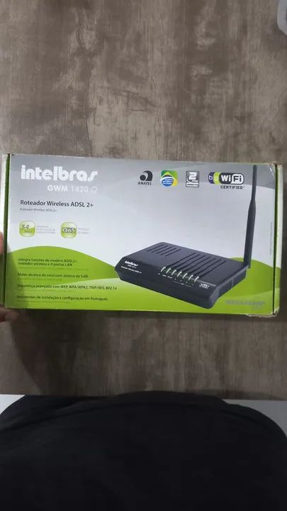 Roteador intelbras + antena intelbras