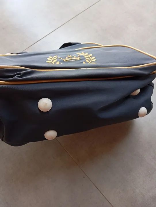 Bolsa maternidade azul com dourado  - Foto 2