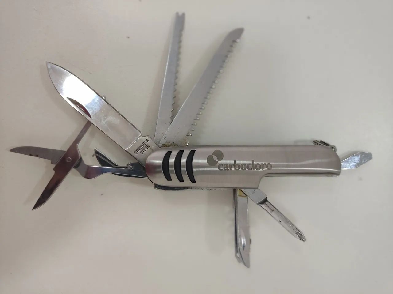 CANIVETE TIPO SUIÇO COM 11 FUNÇÕES - LOGOMARCA IMPRESSA - Foto 3