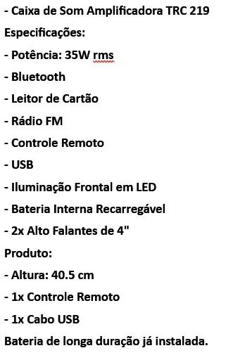Caixa de som TRC - Foto 2