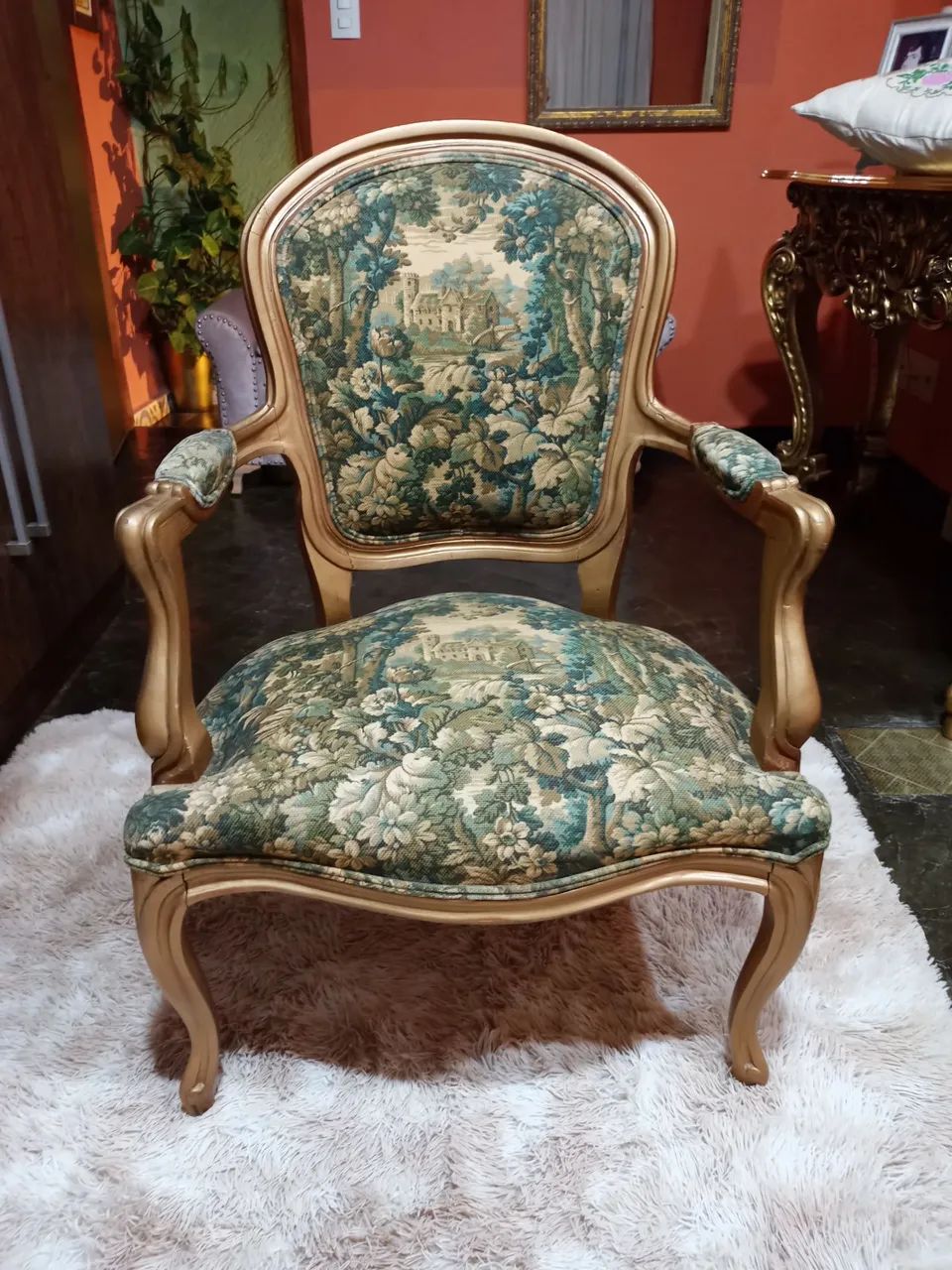 Poltrona Decorativa Luxo - Estilo Provençal