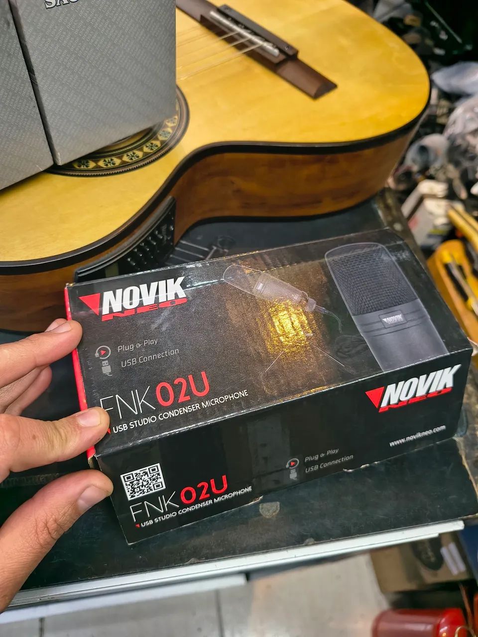 Microfone condensador Novak USB gravações home Studio  - Foto 3
