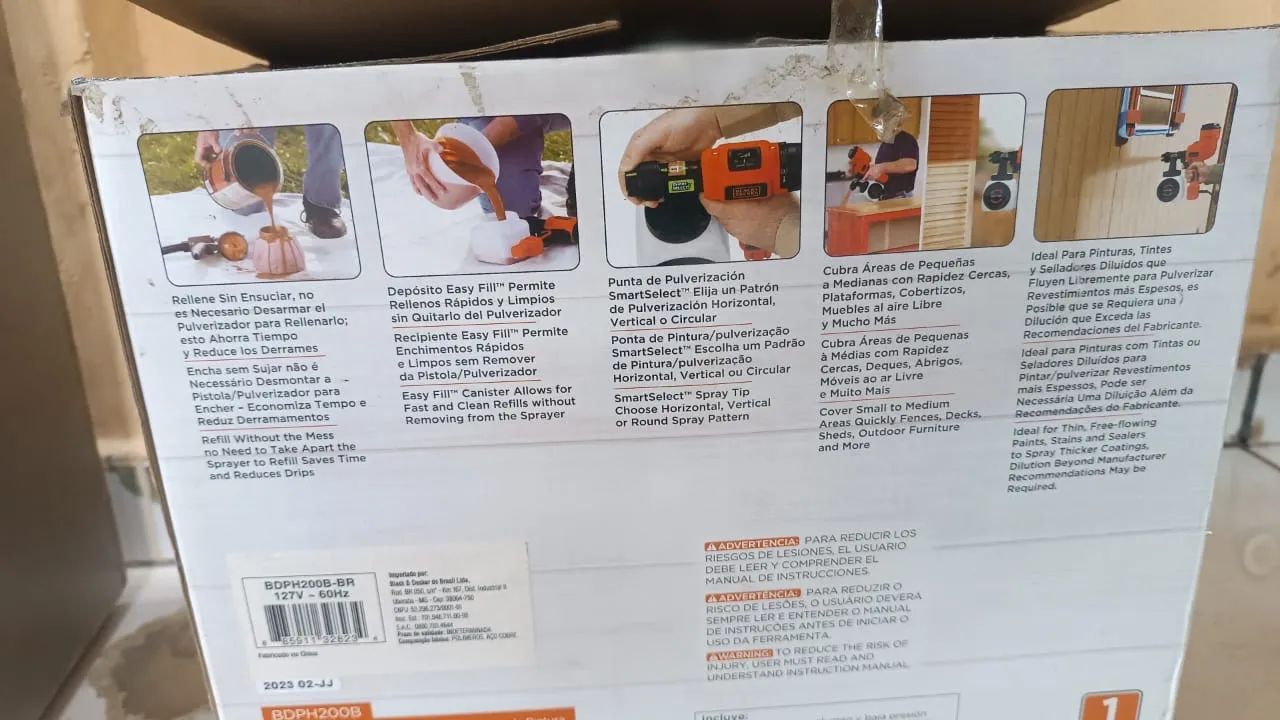 Pistola de pintura Black+Decker 1,2L - Foto 3