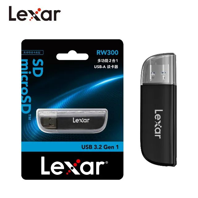 Leitor de Cartões SD e MicroSD Lexar 300X USB 3.0, Novo, Lacrado