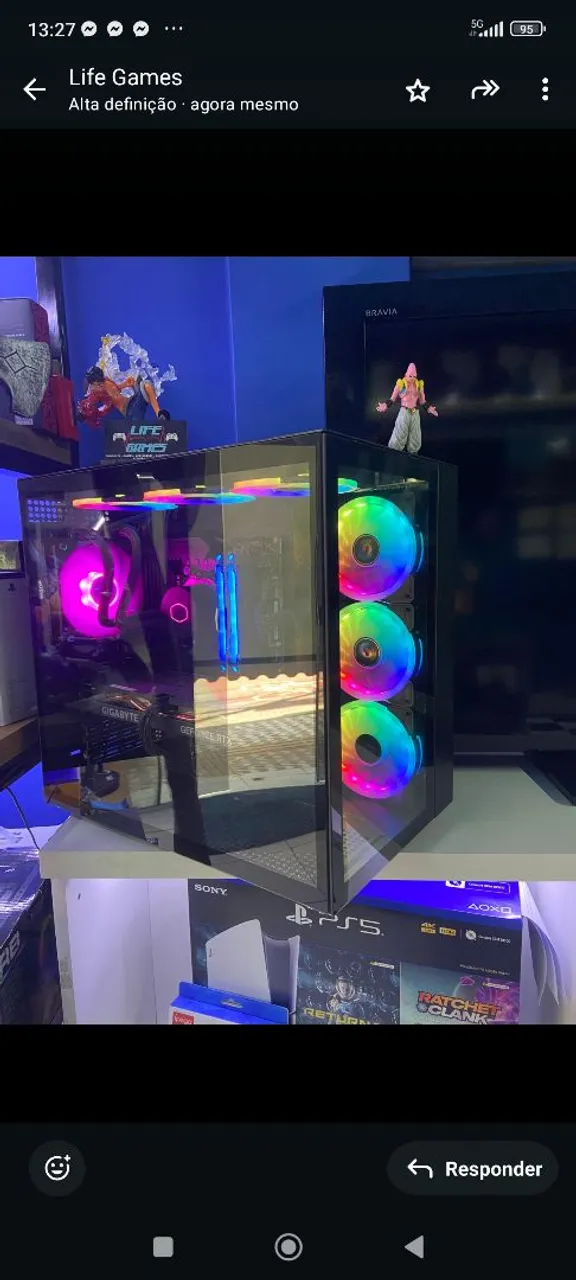 Ryzen 7 5700x com RTX 4060 triplo Fan com garantia