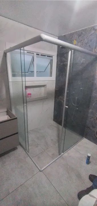 Box de vidro para banheiro paga na instalação 