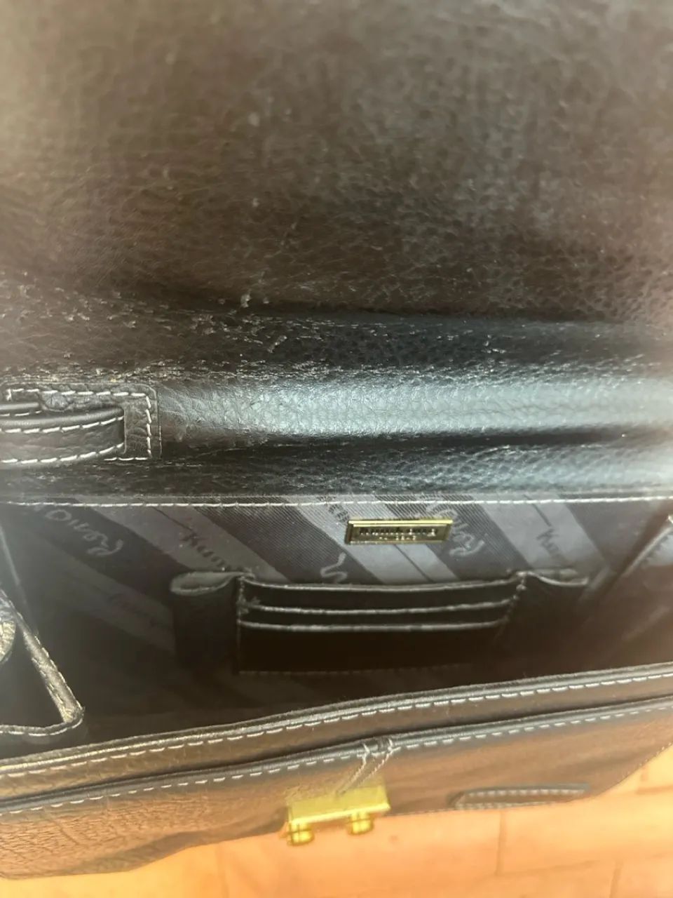 Bolsa de Couro Italy com fechadura digital - Foto 5
