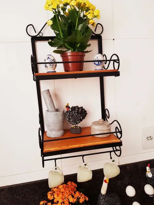 Prateleira com porta xícaras  - Foto 4