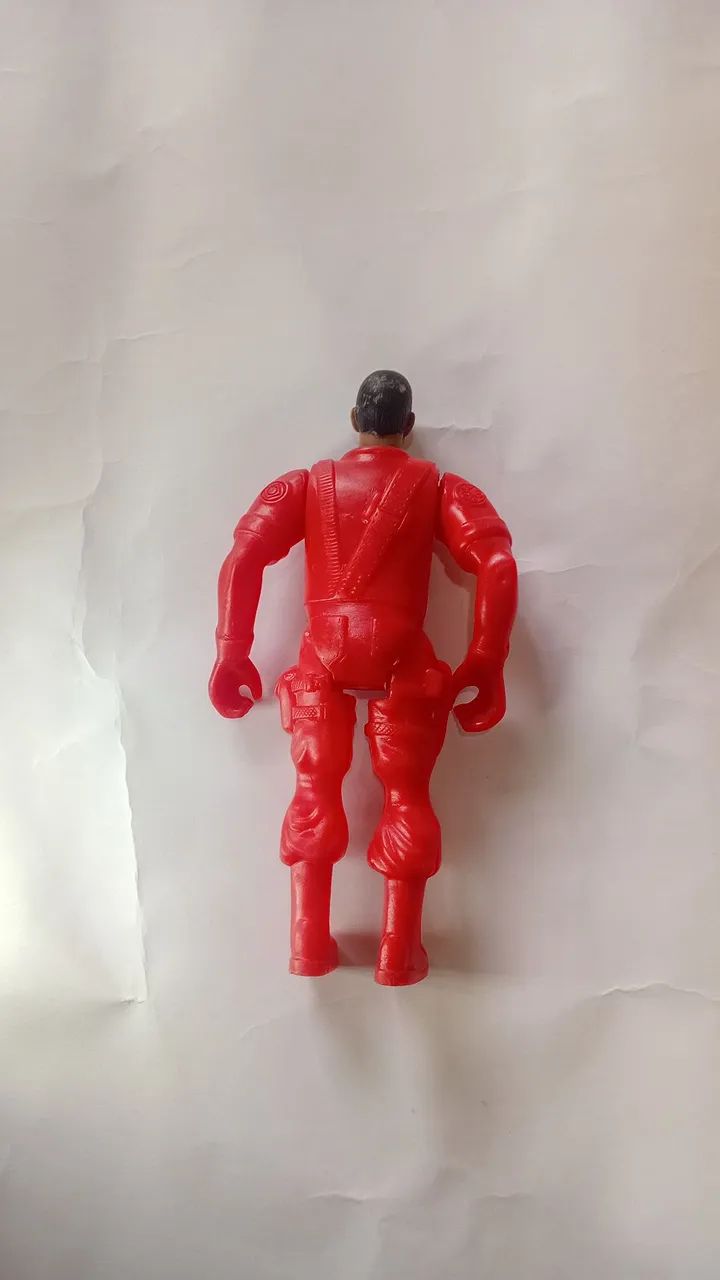 boneco fatal war bombeiro genérico antigo brinquedo  - Foto 4