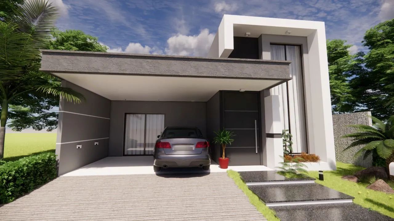 Casa em condomínio fechado com 3 quartos sendo 2 suítes