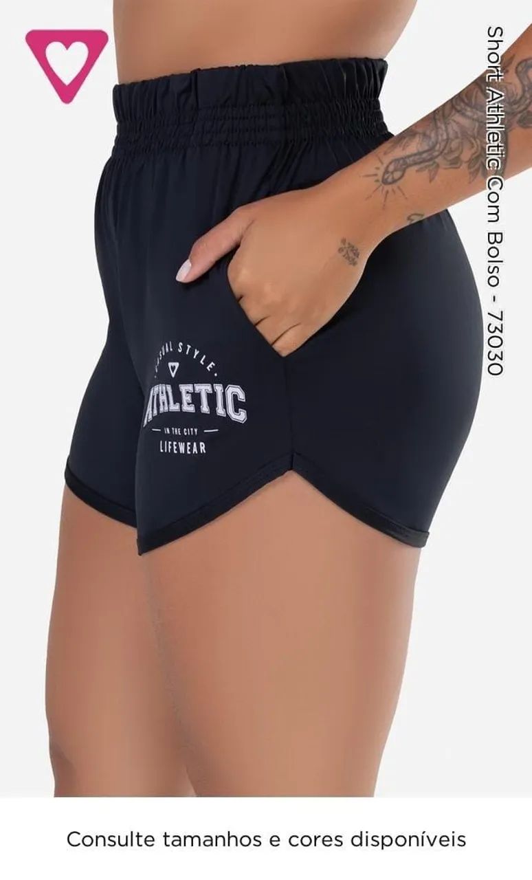Short atletic com bolso  - Foto 2