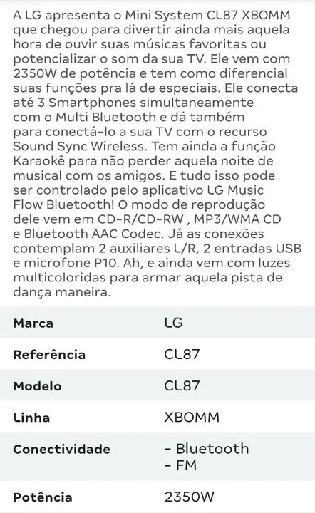 Som LG 2350W RMS - Foto 5