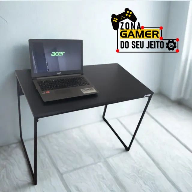 Mesa para Computador NOVA Reforçada Estilo Industrial Multiuso de estudo Notebook Office - Foto 3