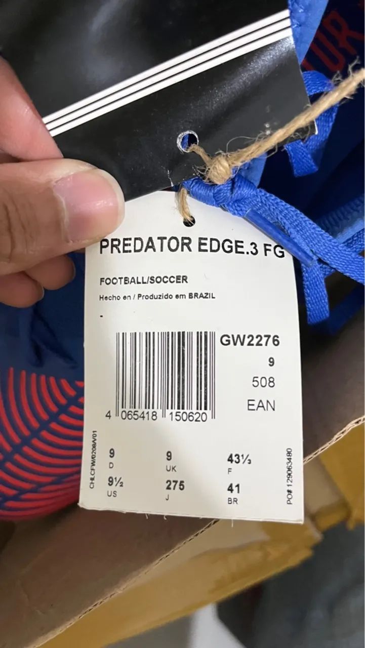 Chuteira Campo Adidas Predator Edge.3 Original Nova - Foto 4