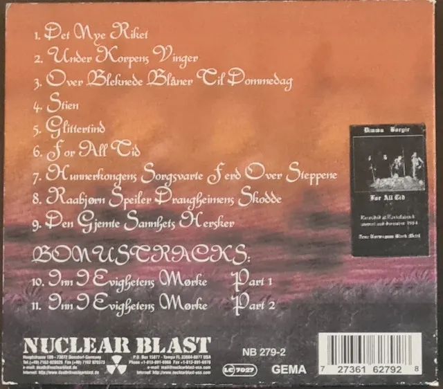 CD original Dimmu Borgir - For All Tid - Digipack - Foto 3