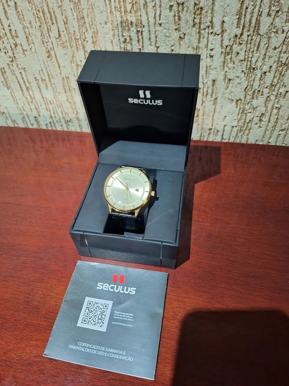 Relógio Seculus Dourado - Foto 2