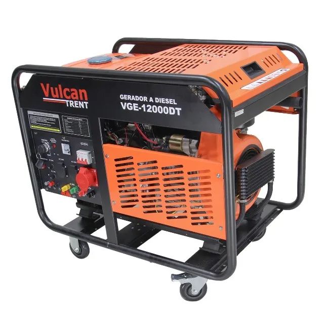 GERADOR DIESEL 954cc 20HP 12,0kVA 12000W TRIFASICO 220/380V PART.ELET. VGE12000DT VULCAN T - Foto 3