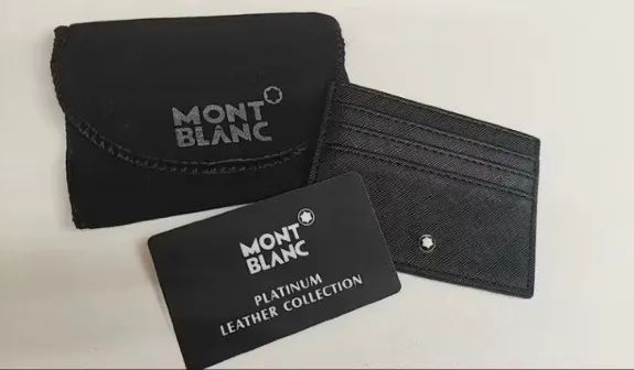 Carteira Mont Blanc Platinum Leather Collection