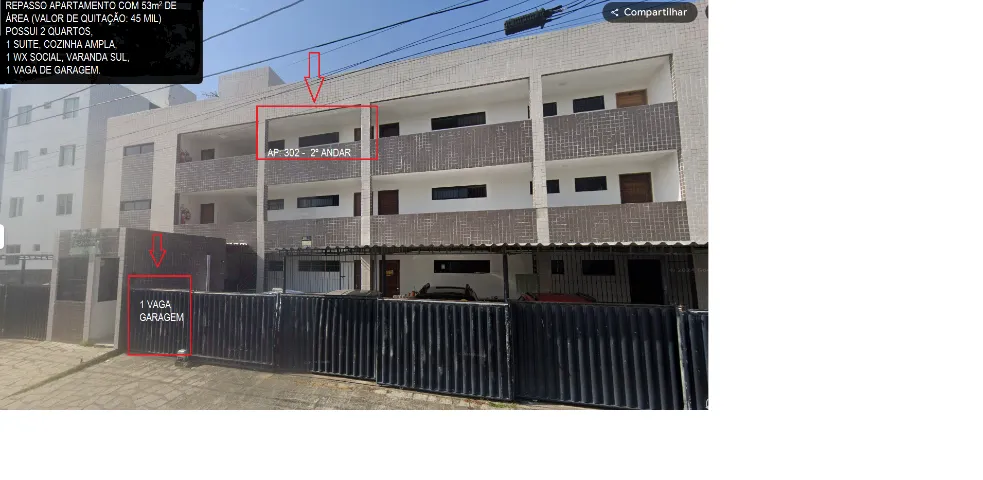 Negociável - Repasse de apartamento - Valor de quitação:R$ 45.000 Aceito carro + valor R$