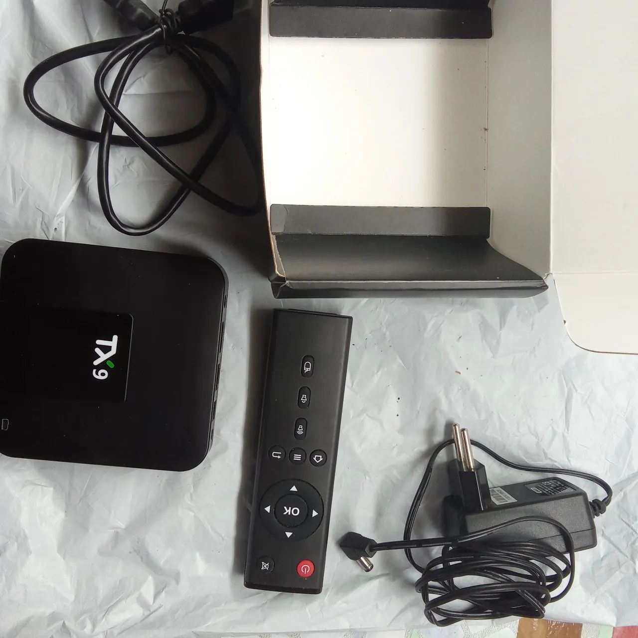 Smart tx9 completo.com cábo conversor pra tv antiiga - Foto 4