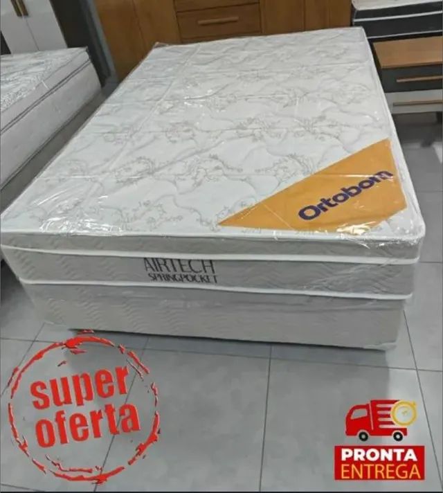 cama box ortoobom Casal padrao 