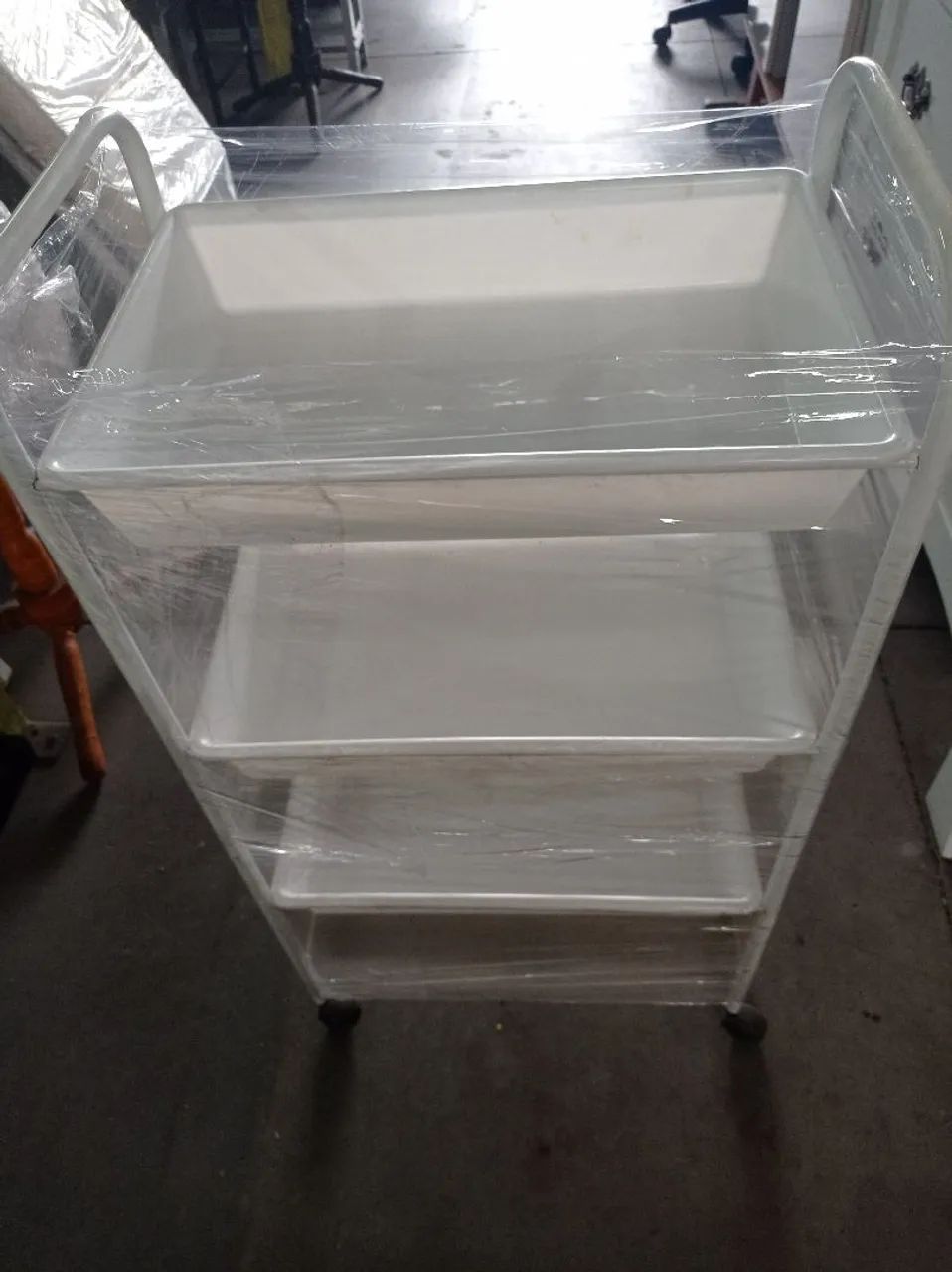 Carrinho de 3 prateleiras para organização - Foto 2