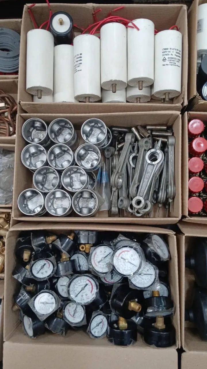 LOTE DE PEÇAS PARA COMPRESSOR 24L NCA24L2HP APROXIMADAMENTE 850 ITENS SEMINOVOS! - Foto 5