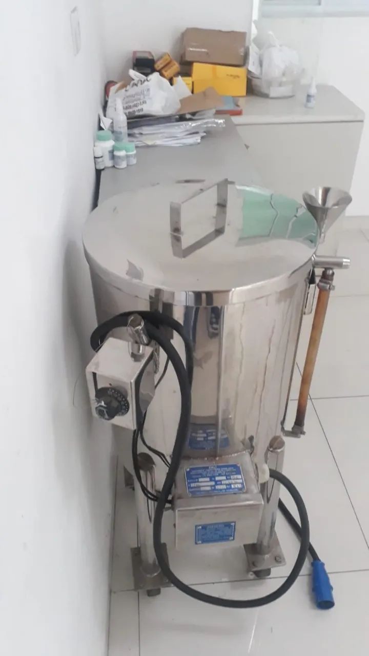 Tambor Inox 316 encamisado capacidade 30 Litros