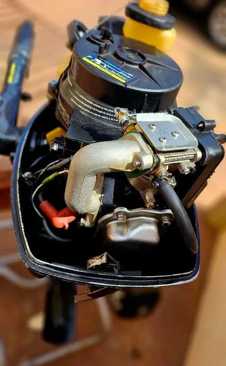 MOTOR DE POPA BRANCO 5 HP 4 TEMPO  - Foto 7