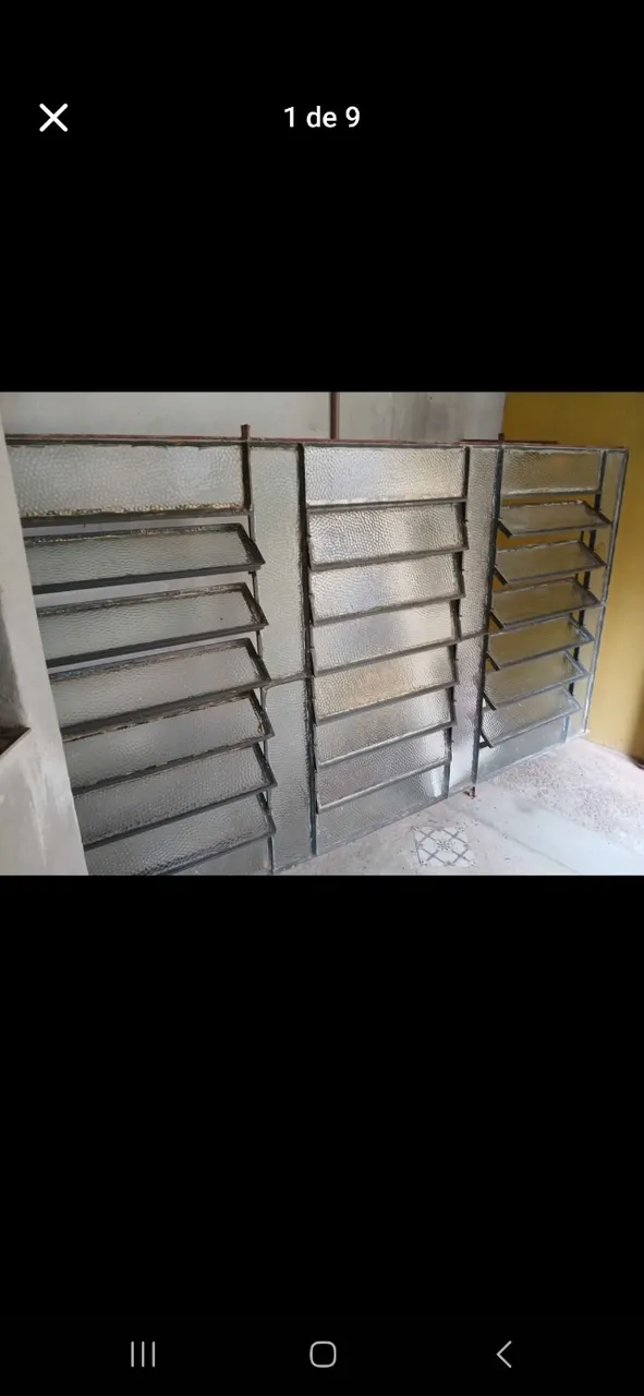 Janela basculante grande 2,60 largura x140 de altura