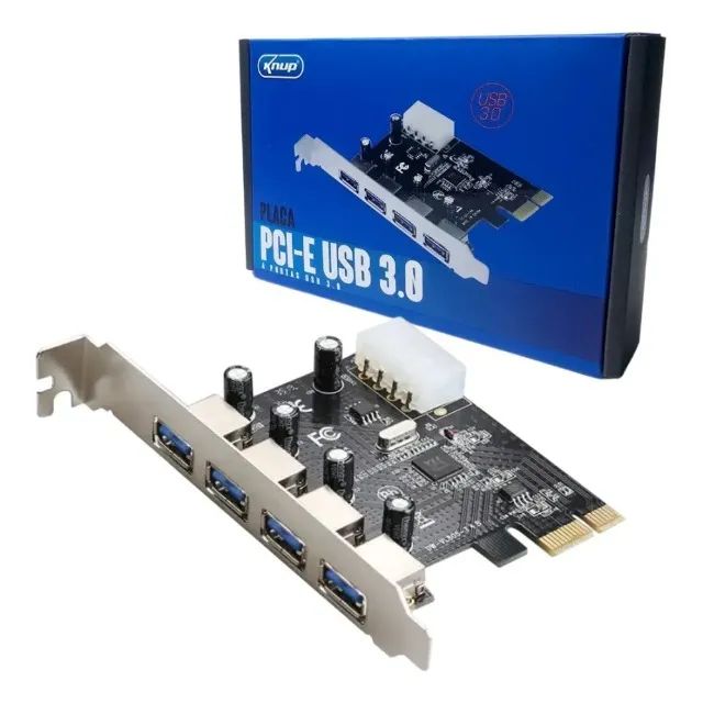 Placa Usb 3.0 4 Portas Pci-express Kp-t102 Knup *ENTREGA GRÁTIS*