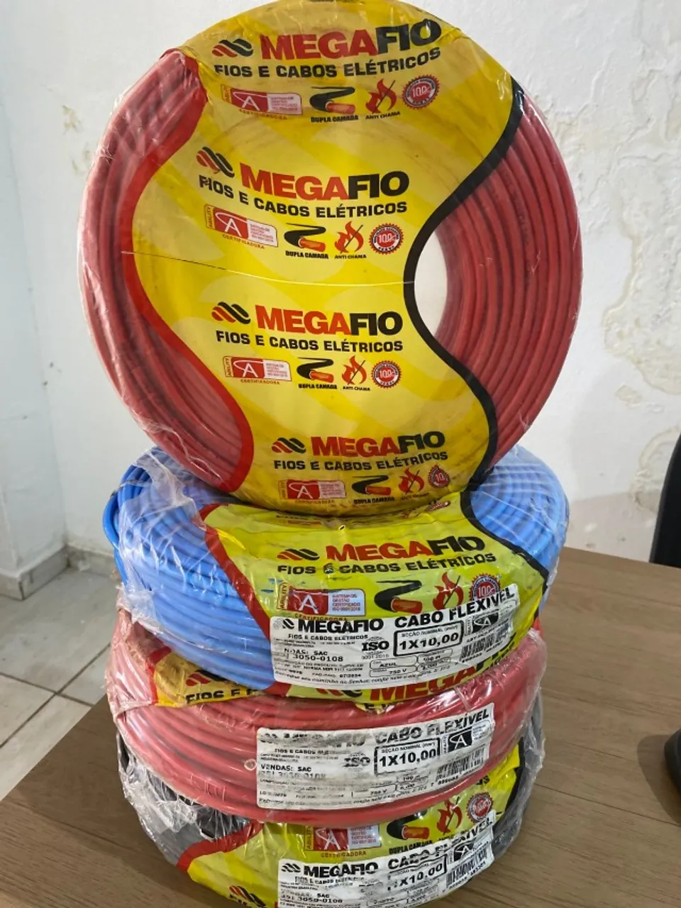 Cabo flexível fio 10 milímetros megafio