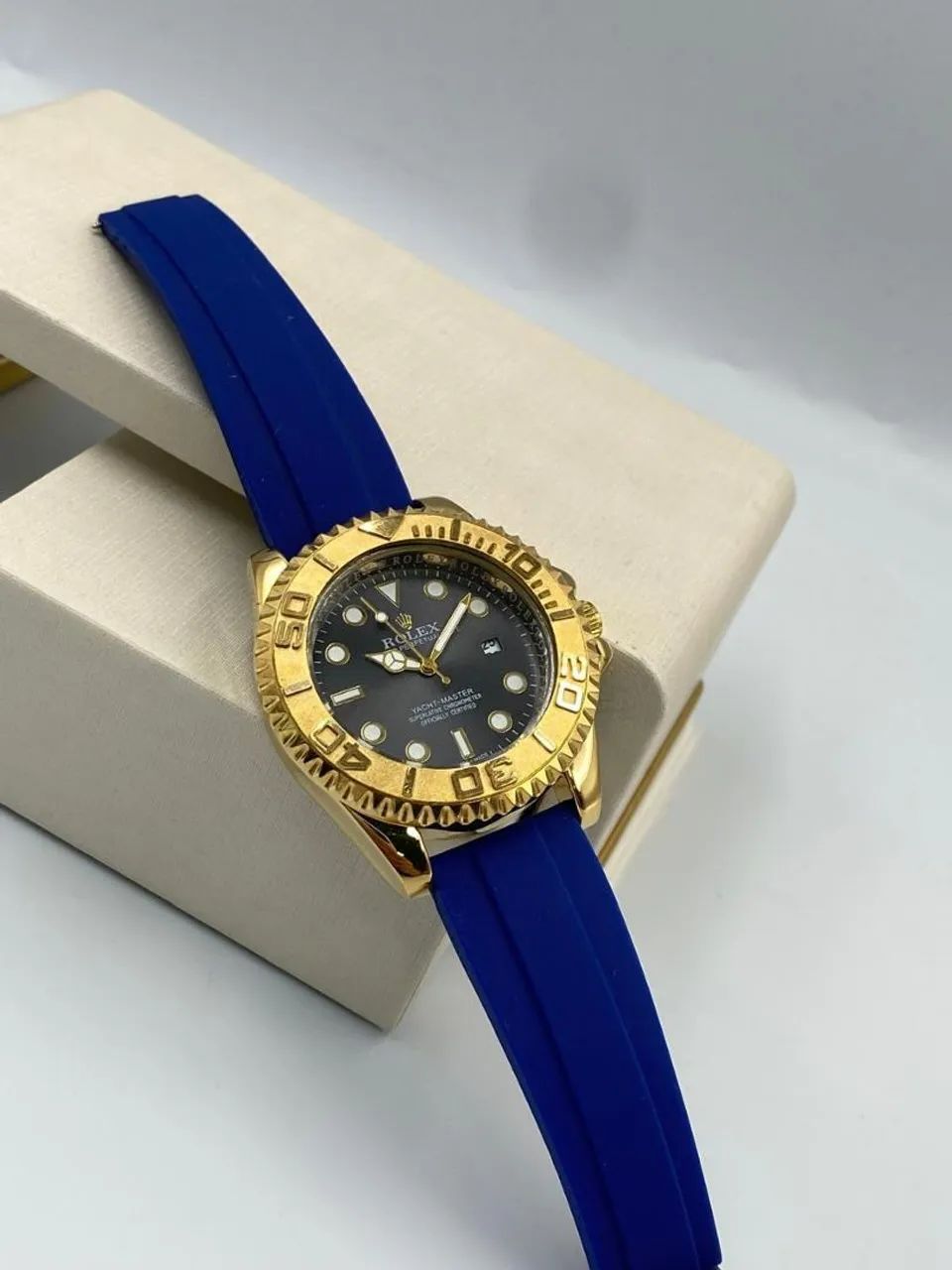 Rolex Yacht-Master, semi automático, a prova dágua, com Pulseira de Borracha - Foto 5