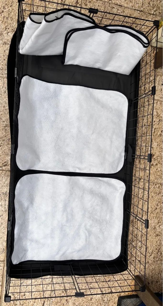 Cercado Pet com Bandeja Higiênica Impermeável 60x120cm - Foto 2