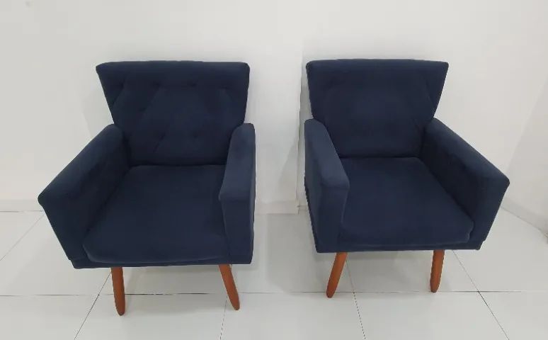 2 Poltronas azuis 