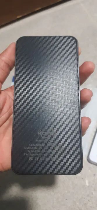 Carregador portátil 10000mAh indução, usb, tipo c - já é o menor preço - Foto 5