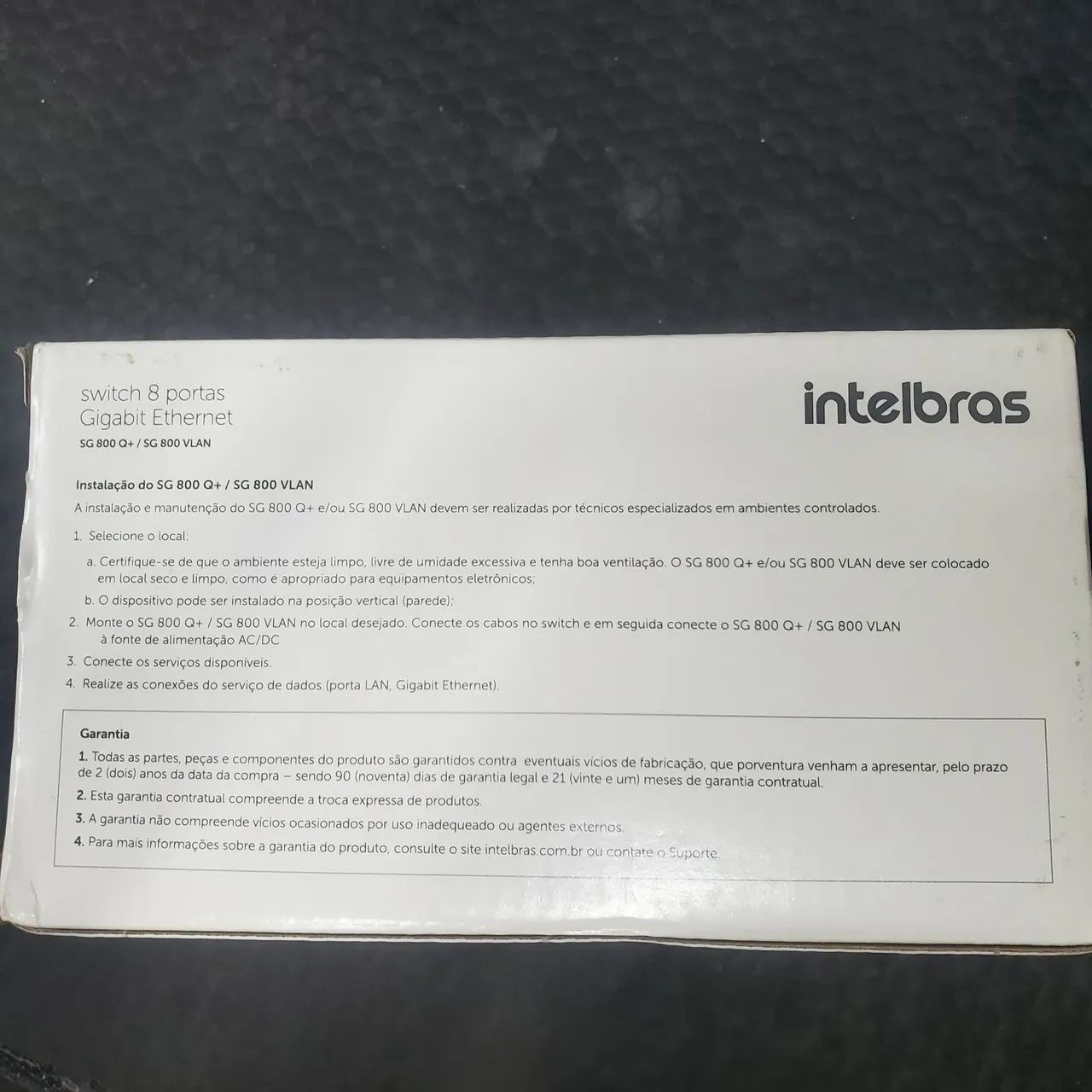 Switch Intelbras Gigabit 8Portas Fast 10/100/1000 Ethernet SG800 Q+  - Foto 4