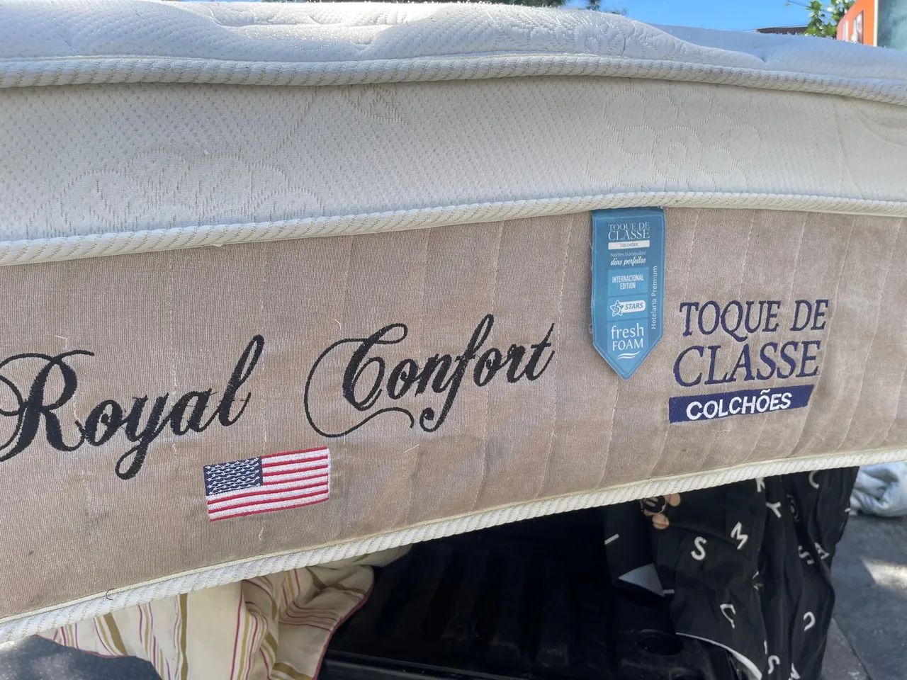 CAMA BOX E COLCHÃO KING IMPECÁVEL  - Foto 3