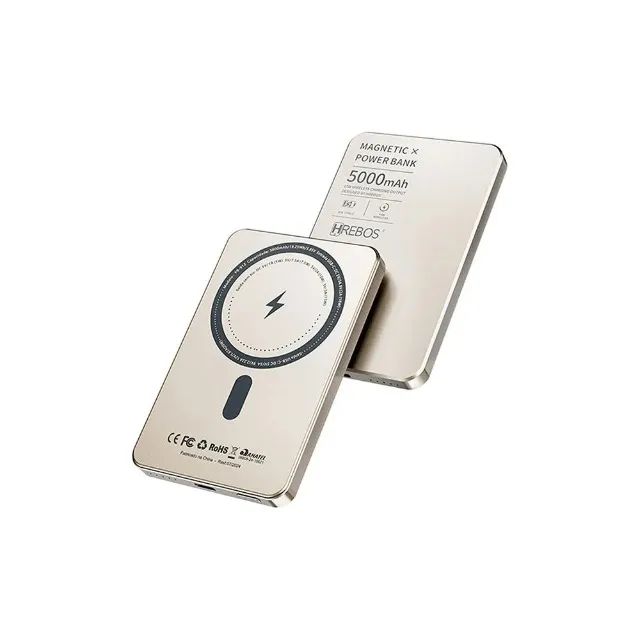 Carregador Magnético Hrebos Pb-912 Power Bank Indução 20w - Foto 2
